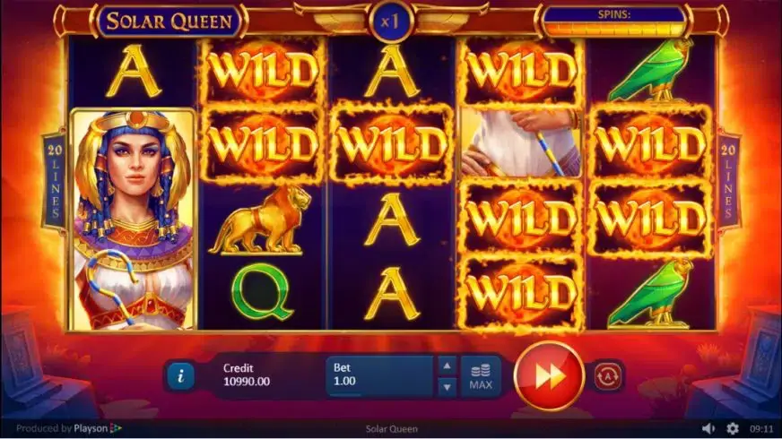 Solar Queen slot screenshot 