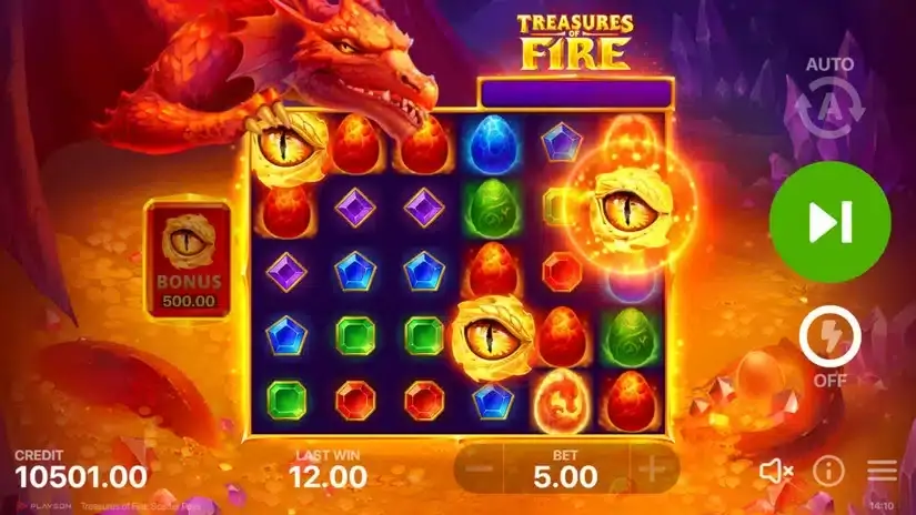 Treasures of Fire: Scatter Pays slot screenshot 3