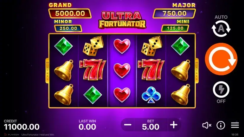 Ultra Fortunator: Hold and Win slot screenshot 1