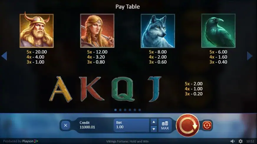 Vikings Fortune: Hold and Win slot screenshot 2