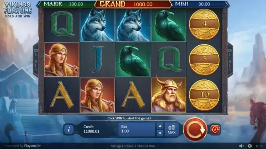 Vikings Fortune: Hold and Win slot screenshot 1