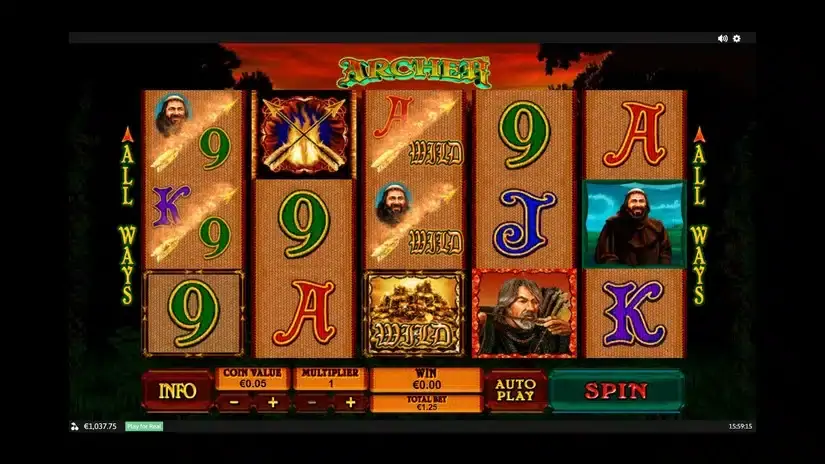 Archer slot screenshot 