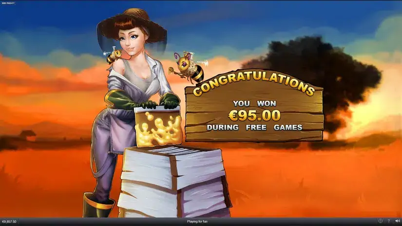 Bee Frenzy slot screenshot 