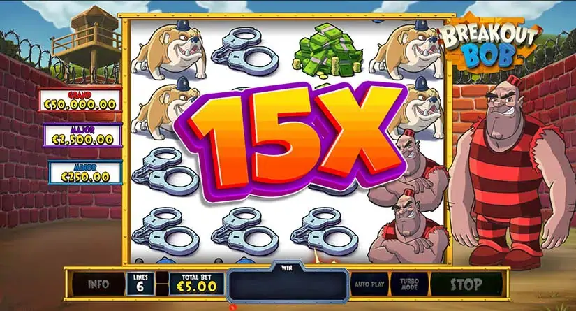 Breakout Bob slot screenshot 3
