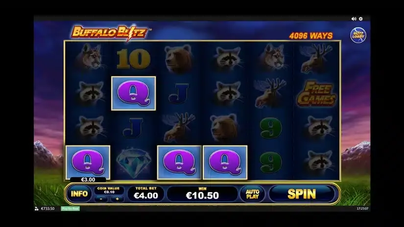 Buffalo Blitz slot screenshot 
