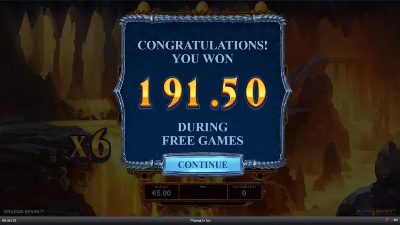 Dragon Spark slot screenshot 