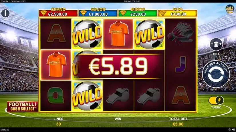 Football Cash Collect slot screenshot 3