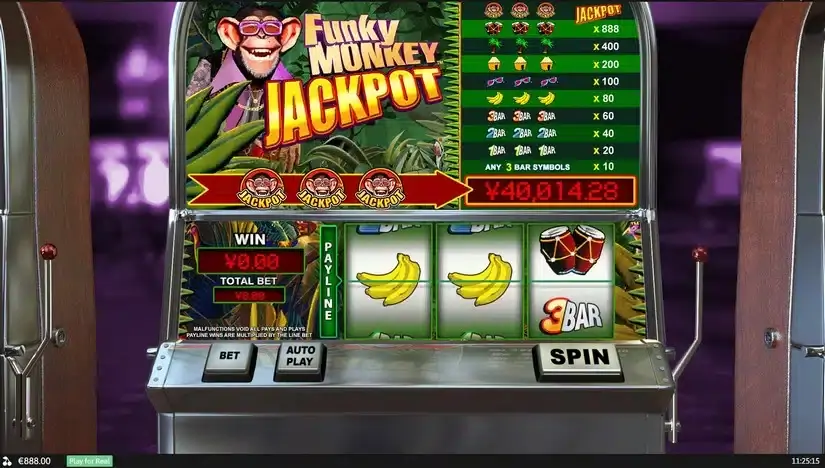 Funky Monkey slot screenshot 3
