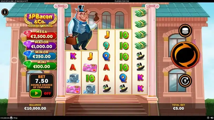Gold Hit & Link: JP Bacon & Co slot screenshot 