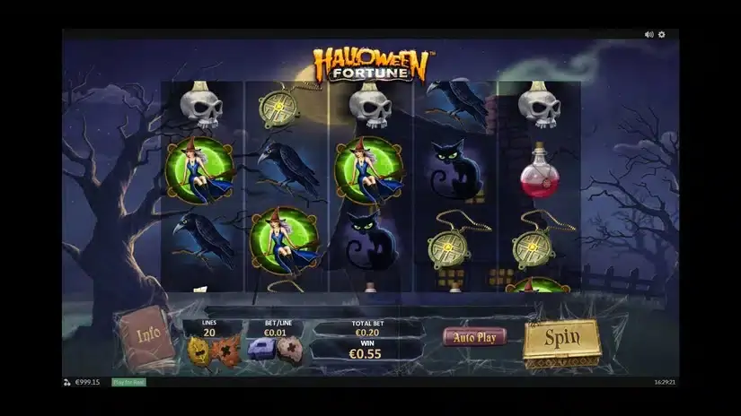 Halloween Fortune slot screenshot 2