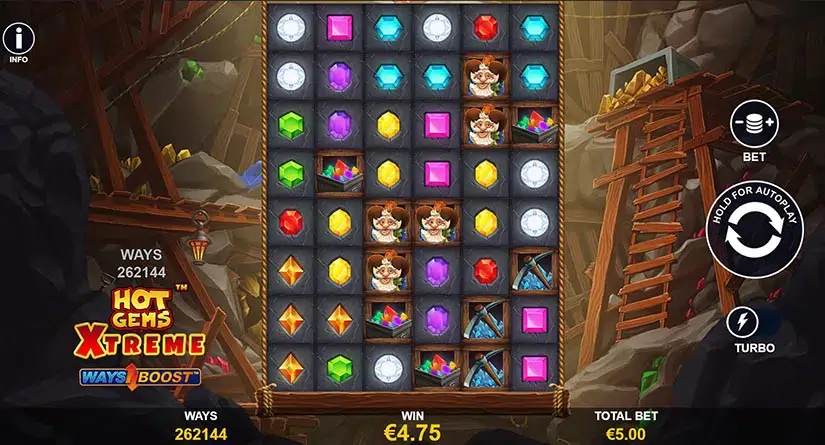 Hot Gems Extreme slot screenshot 2