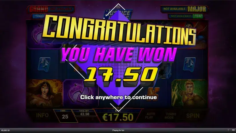 Justice League Comic slot screenshot 6