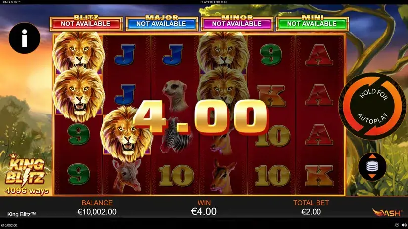 King Blitz slot screenshot 3