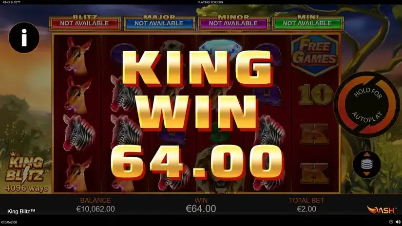 King Blitz slot screenshot 