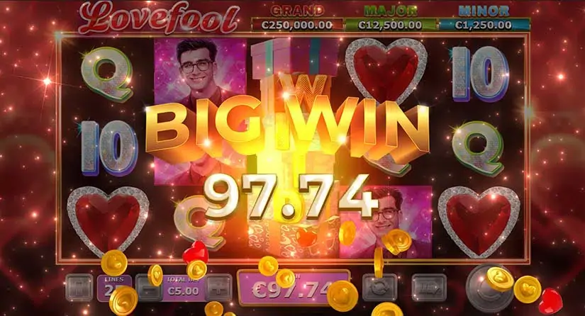 Lovefool slot screenshot 3