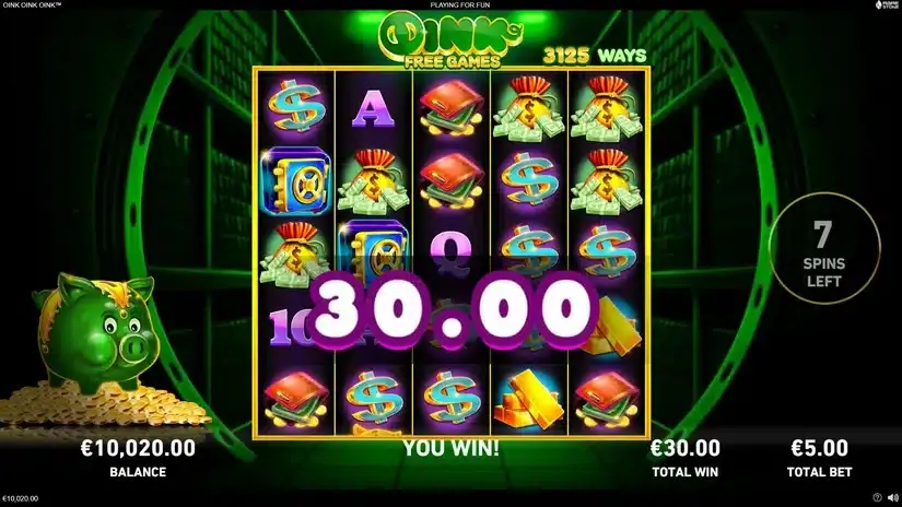 Oink Oink Oink slot screenshot 