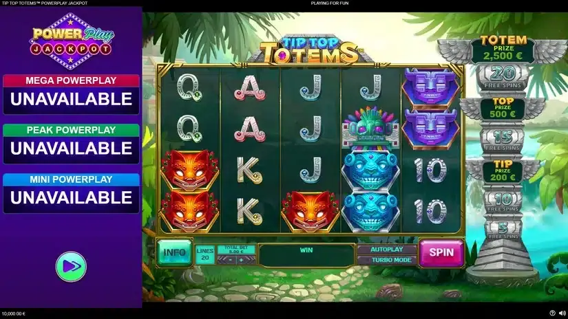 Tip Top Totems Power Play slot screenshot 5