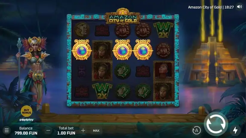 Amazon City Of Gold slot screenshot 2