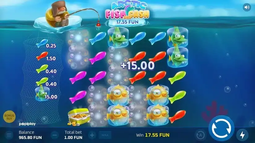 Arctic Fish and Cash slot screenshot 