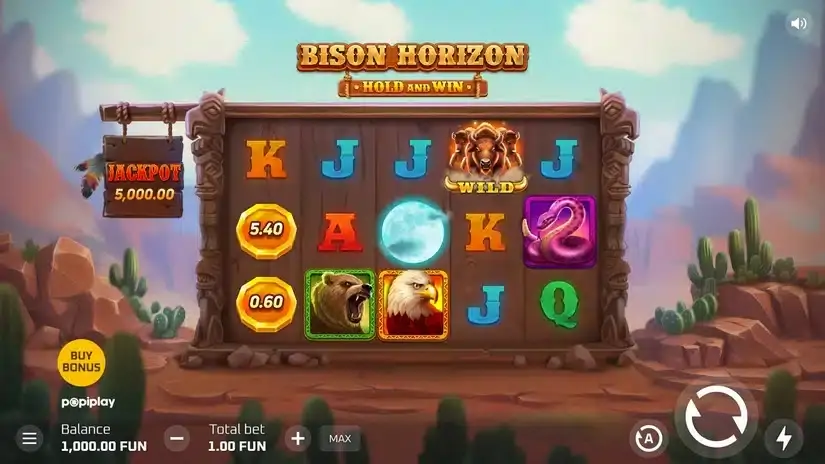 Bison Horizon Hold and Win slot screenshot 