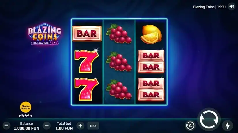 Blazing Coins Hold and Win slot screenshot 1