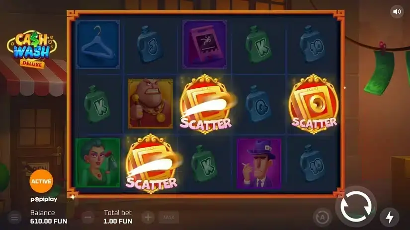Cash Wash Deluxe slot screenshot 2