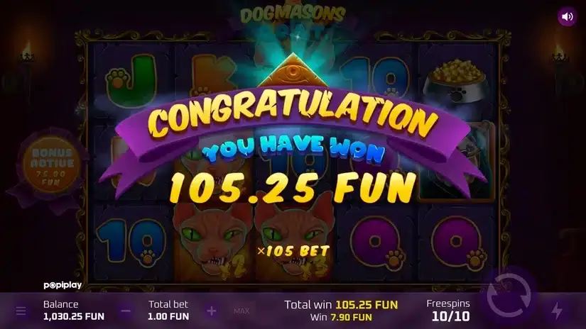 Dogmasons GOAT slot screenshot 