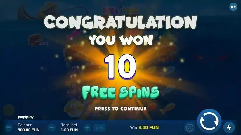 Fish and Cash slot screenshot 3