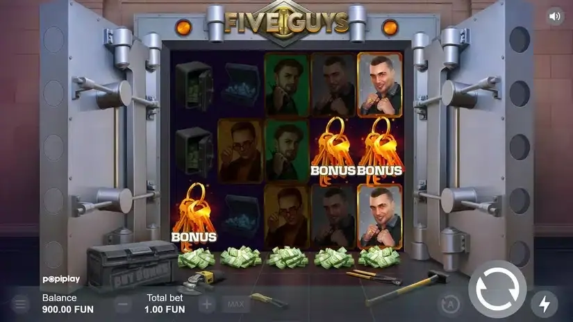 Five Guys slot screenshot 2