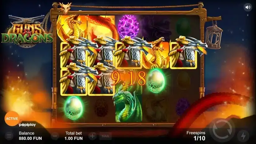 Guns & Dragons slot screenshot 4