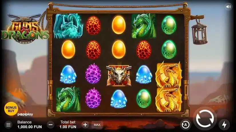 Guns & Dragons slot screenshot 