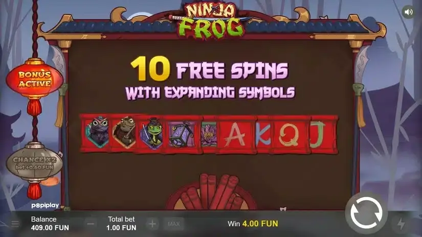 Ninja Frog slot screenshot 3