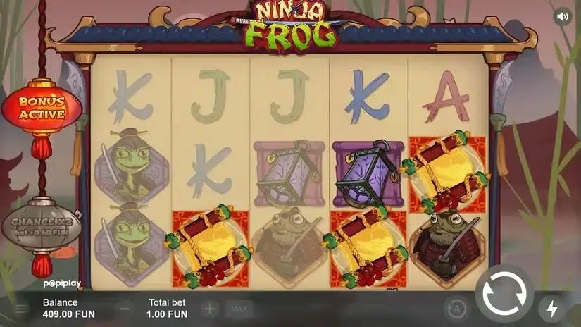 Ninja Frog slot screenshot 2