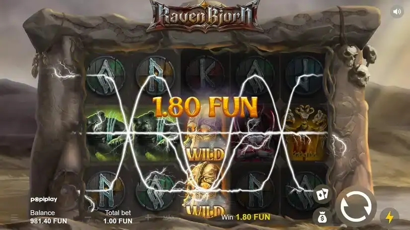 Raven Bjorn slot screenshot 2