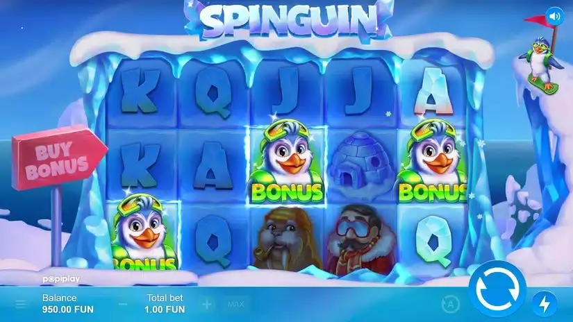 Spinguin slot screenshot 2