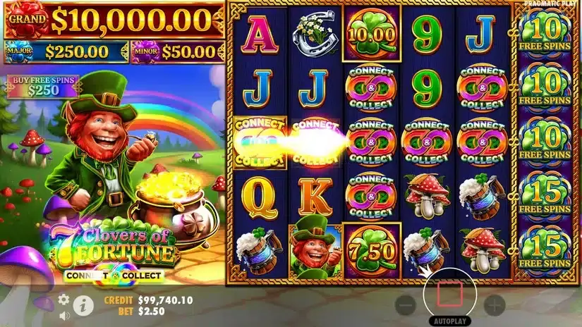 7 Clovers of Fortune slot screenshot 2