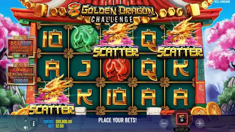 8 Golden Dragon Challenge slot screenshot 2