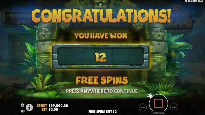 Ancient Island Megaways slot screenshot 2