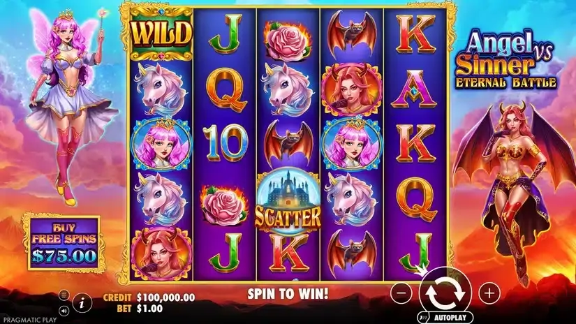 Angel Vs Sinner Eternal Battle slot screenshot 