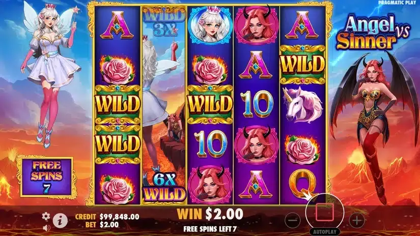 Angel vs Sinner slot screenshot 