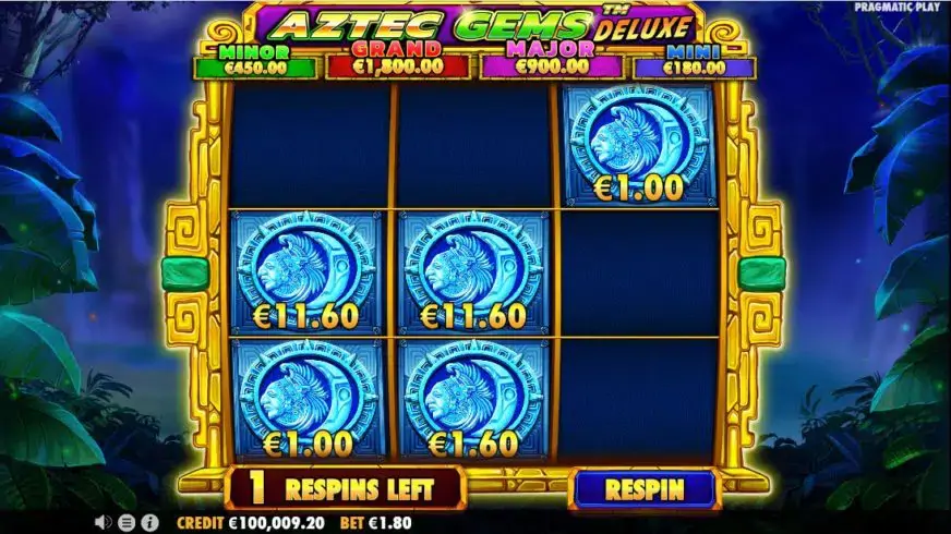 Aztec Gems Deluxe slot screenshot 