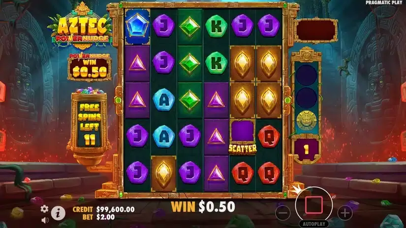Aztec Powernudge slot screenshot 3
