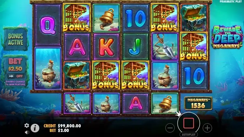 Beware The Deep Megaways slot screenshot 2