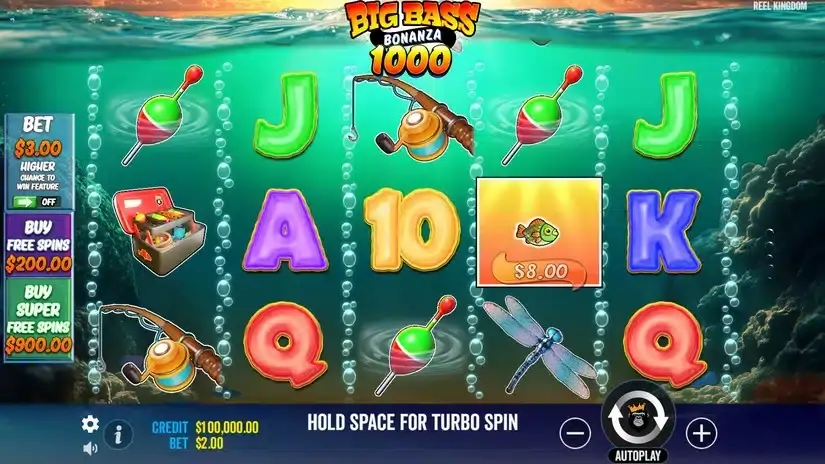 Big Bass Bonanza 1000 slot screenshot 