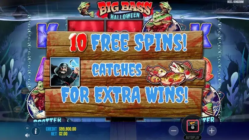 Big Bass Halloween slot screenshot 3