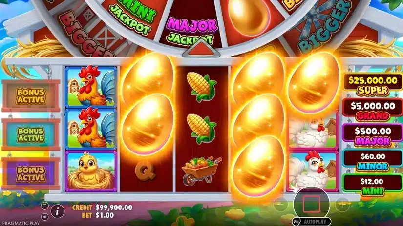 Bigger Barn House Bonanza slot screenshot 2