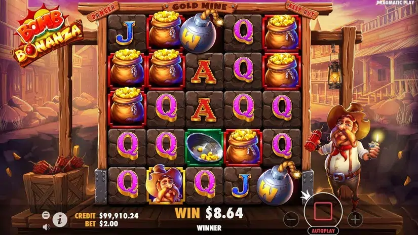 Bomb Bonanza slot screenshot 3