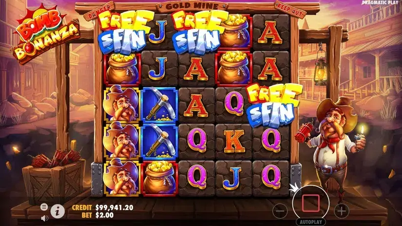 Bomb Bonanza slot screenshot 4