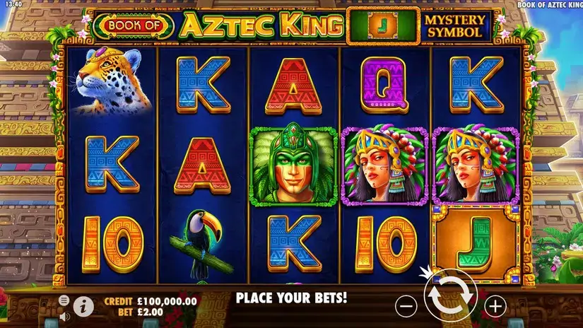 Book of Aztec King slot screenshot 