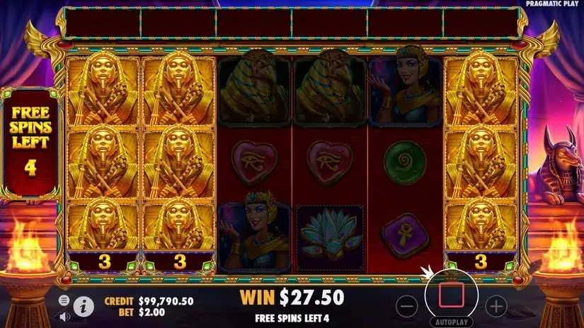 Book of Golden Sands slot screenshot 6